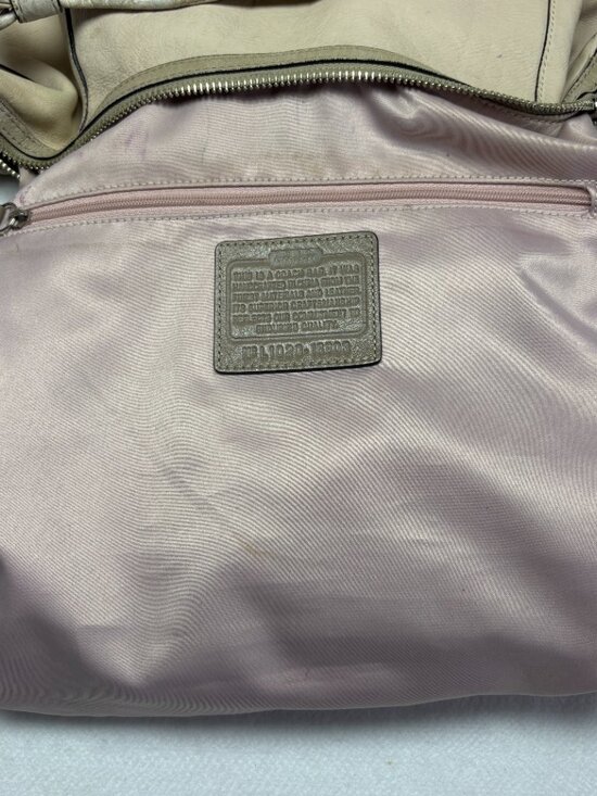 Coach | Bags | Coach Kristin Spectator Leather Hobo Bag  COACH Kristin Spectator Leather Hobo Bag Ivory Grey Python Embossed 16803